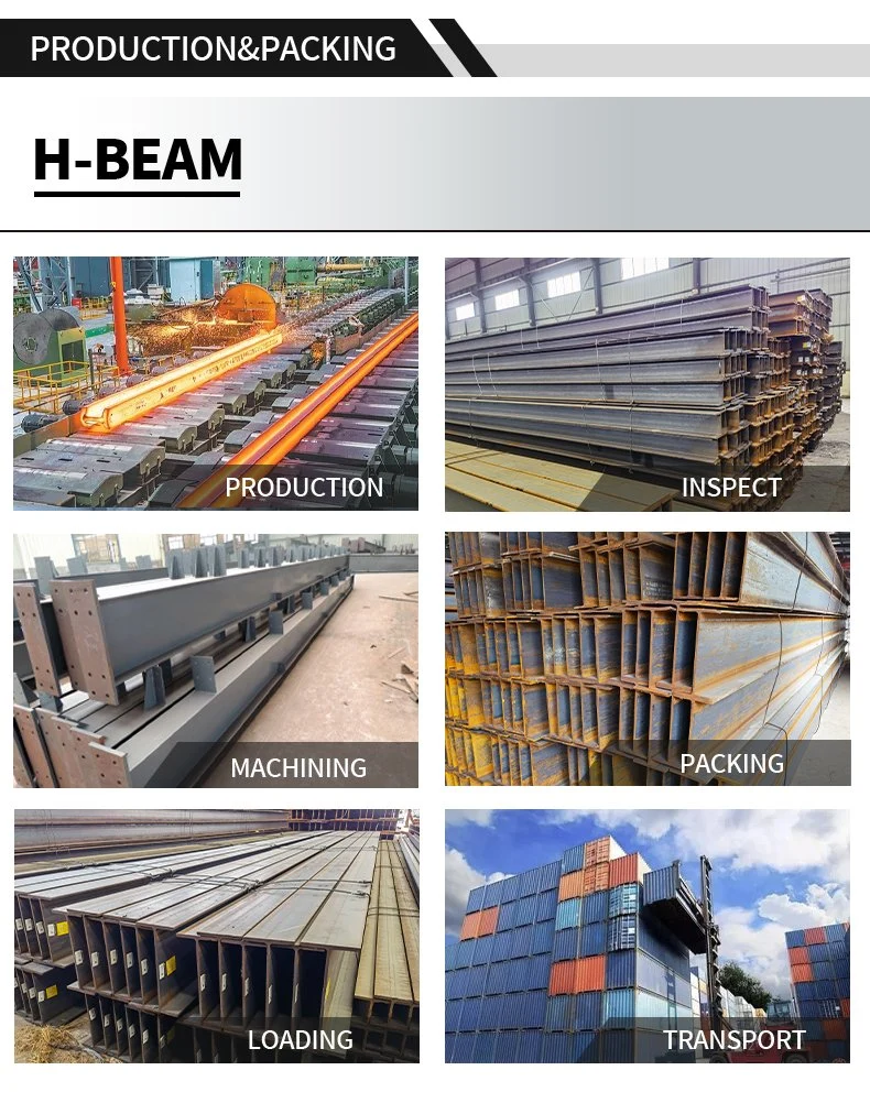 ASTM A572 S235 S355 H Beams Hot Rolled H Steel Beam for Building Material